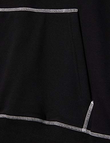 Urban Classics Contrast Stitching Hoody Sudadera con Capucha, Negro, L para Hombre