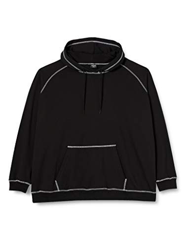 Urban Classics Contrast Stitching Hoody Sudadera con Capucha, Negro, L para Hombre