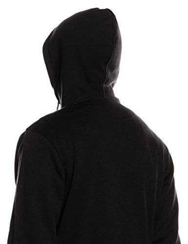 Urban Classics Hooded College Sweatjacket Chaqueta Deportiva, Mehrfarbig (Blk/Gry 29), XS para Hombre