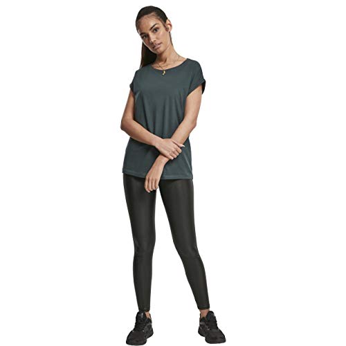 Urban Classics Ladies Faux Leather High Waist Leggings, Negro (Black 00007), 40 (Talla del Fabricante: Medium) para Mujer