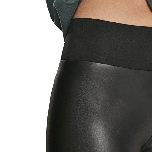 Urban Classics Ladies Faux Leather High Waist Leggings, Negro (Black 00007), 40 (Talla del Fabricante: Medium) para Mujer