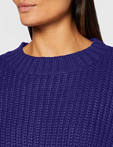 Urban Classics Ladies Wide Oversize Sweater Sudadera, Azul púrpura, M para Mujer