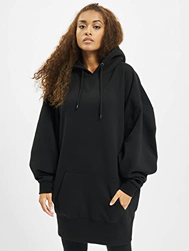 Urban Classics Sudadera Larga y Grande para Mujer Capucha, Negro (Schwarz 00007), L