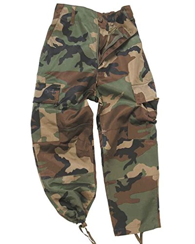 US BDU - Pantalón para niños, estilo militar, 12031020, woodland, xxx-large