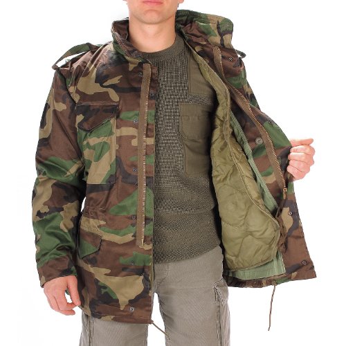 USA chaqueta de campo M65 con Forro, woodland - bosque, XL