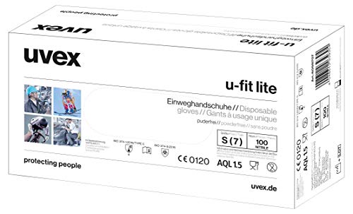 Uvex - Guante de seguridad 60597 M u-fit lite, talla M, color azul índigo