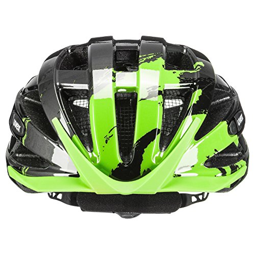 Uvex I-Vo C Casco de Ciclismo, Unisex Adulto, Negro/Verde, 56-60 cm