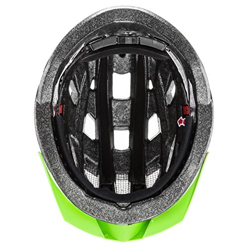 Uvex I-Vo C Casco de Ciclismo, Unisex Adulto, Negro/Verde, 56-60 cm