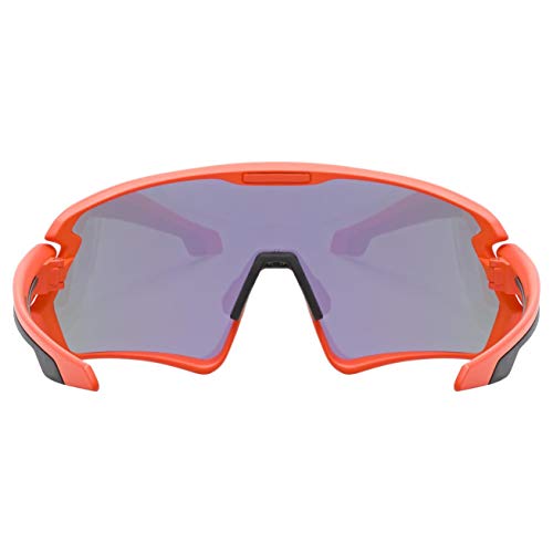 uvex Sportstyle 231 Gafas de Deporte, Adultos Unisex, Orange Mat/Mirror Green, One Size