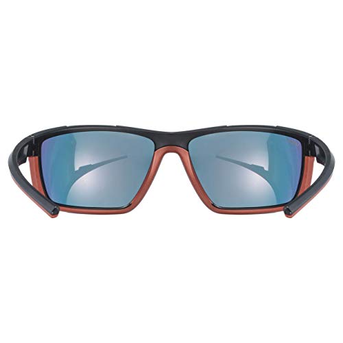 Uvex sportstyle 310 Gafas de deporte, Adultos unisex, black mat red/mirror red, one size