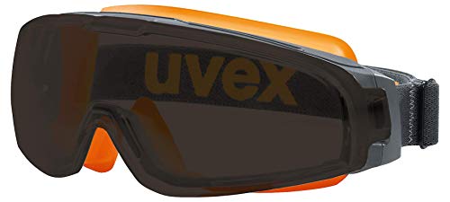 Uvex U-Sonic Supravision Excellence - Gafas protectoras de visión completa, color gris, gris y naranja