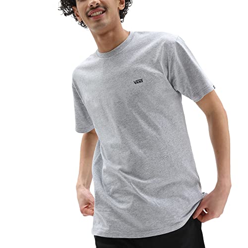 Vans Herren Left Chest Logo Tee T - Shirt, Grau (Athletic Heather), Large (103 - 112 cm)