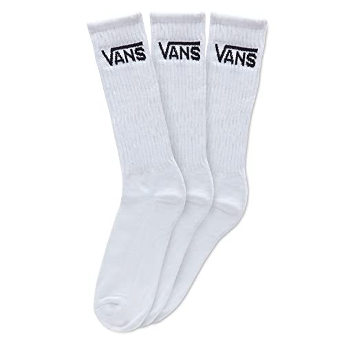 Vans Herren Socken Classic Crew, 3er Pack, Gr. EU 42.5-47, Weiß (White)