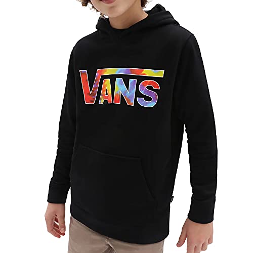 Vans Jersey de Manga Larga clásico Negro, Logotipo Tie-Dye