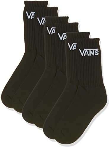 Vans Jungen Classic Crew Boys 3 Pack Socken, Schwarz (Black), One size