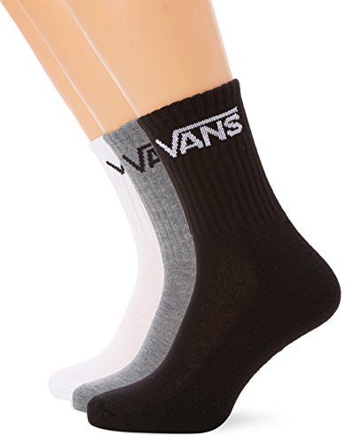 Vans Jungen Classic Crew S (1-6, 3pk) Socken, Mehrfarbig (Black Assorted), Einheitsgröße (Herstellergröße: OS)