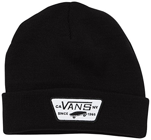 Van's Milford - Gorro para hombre negro negro Talla:talla única