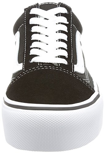 Vans Old Skool Platform, Zapatillas Unisex Adulto, Negro (Black/White Y28), 39 EU