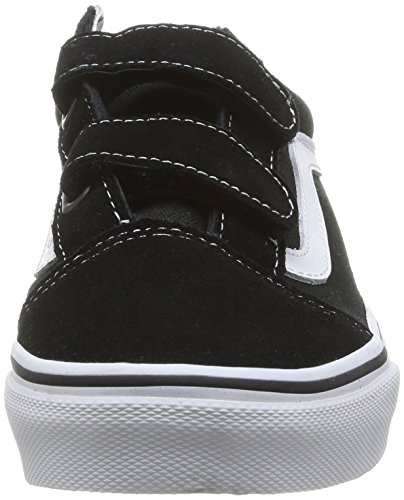 Vans Old SKOOL V - Zapatilla Deportiva de Lona Infantil, Color Negro, Talla 34