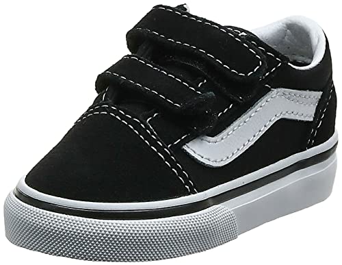 Vans Old SKOOL V - Zapatilla Deportiva de Lona Infantil, Color Negro, Talla 34