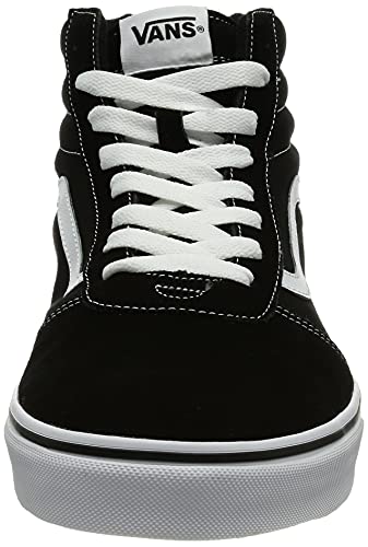 Vans Ward Hi, Sneaker Hombre, Negro (Suede/Canvas) Black/White C4R, 42 EU