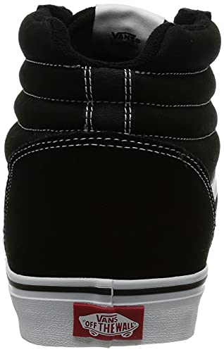 Vans Ward Hi, Sneaker Hombre, Negro (Suede/Canvas) Black/White C4R, 42 EU