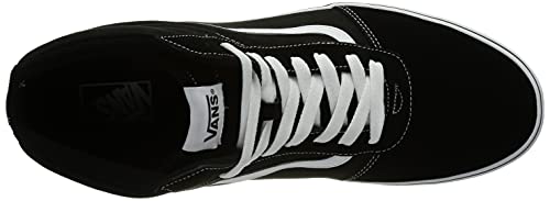 Vans Ward Hi, Sneaker Hombre, Negro (Suede/Canvas) Black/White C4R, 42 EU