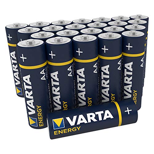 Varta Pila Energy AA Mignon LR06 (paquete de 30 unidades), pila alcalina – "Made in Germany" – Adecuado para radios y relojes de pared