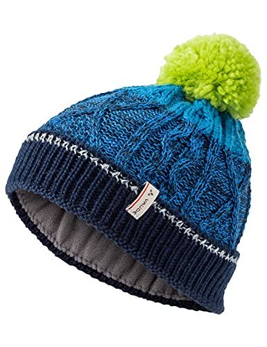VAUDE Sombrero de Invierno Unisex para niños. Azul Radiado S