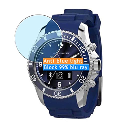 Vaxson 3 Unidades Protector de Pantalla Anti Luz Azul, compatible con MyKronoz ZeClock smartwatch Smart Watch [No Vidrio Templado ] Nuevo Película Protectora Film Guard
