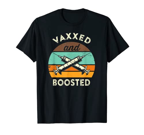 Vaxxed y Boosted Pro Vax Camiseta