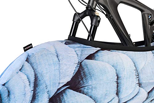 Velo Sock Funda cubre bicicletas para interiores – FEATHERS – La mejor solución para mantener los suelos y las paredes LIBRES DE SUCIEDAD – Sirve para el 99% de las bicicletas para ADULTOS