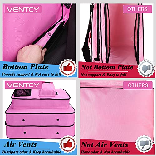 VENTCY Bolsa para Patines, Bolsa Patines Adulto, Bolsa Patines Ruedas, Bolsa Patines Línea para Nina, Bolsa Patines 4 Ruedas hasta El Tamaño 43 (EU) Rosado