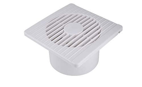 Ventilador Extractor de baño 15W aire 152X97X152H mm Silencioso con válvula anti mosquitera integrada, 180 m3/h,Ideal para baño cocina inodoro oficina