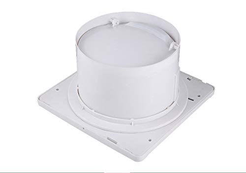 Ventilador Extractor de baño 15W aire 152X97X152H mm Silencioso con válvula anti mosquitera integrada, 180 m3/h,Ideal para baño cocina inodoro oficina