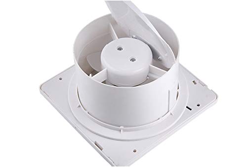 Ventilador Extractor de baño 15W aire 152X97X152H mm Silencioso con válvula anti mosquitera integrada, 180 m3/h,Ideal para baño cocina inodoro oficina