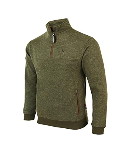 Verney-Carron ProHunt - Jersey de punto para caza, pesca, exterior con forro polar, verde, XXXL