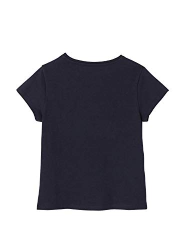 Vertbaudet Camiseta de deporte para niña, diseño de bandera de Francia azul oscuro 98 cm-104 cm