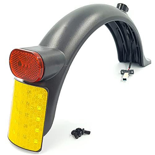 Vestigia® - Guardabarros Trasero con luz LED Compatible para Xiaomi M365 1S Essential Pro 2 Scooter eléctrico - Piezas de Repuesto para E-Scooter