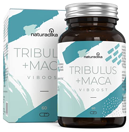 VIBOOST TRIBULUS TERRESTRIS PURO + MACA ANDINA | 3 Acciones para HOMBRES: TST PWR, VIGOPULSE, ENERTOP | 8 ingredientes: Extractos Súper Concentrados, Fenogreco, Zinc, Magnesio, Vitaminas hombre