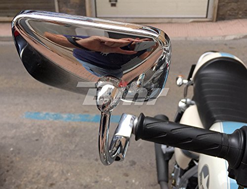 Vicma Retrovisor Al Puño Ambos Lados Café Racer, Plata