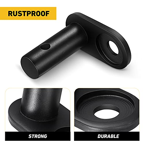 VILLCASE - Acoplador para remolque de bicicleta, color negro, universal, adaptador de ciclismo, accesorios de repuesto trasero, enganche para remolque de bicicleta de carga