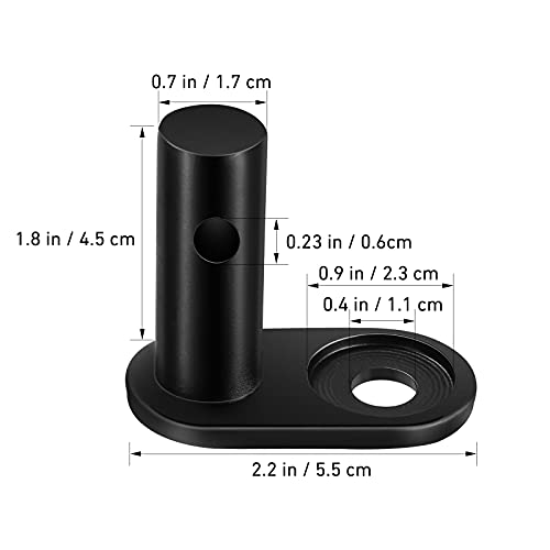 VILLCASE - Acoplador para remolque de bicicleta, color negro, universal, adaptador de ciclismo, accesorios de repuesto trasero, enganche para remolque de bicicleta de carga