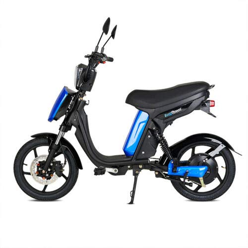 Virtuemart Bicicleta eléctrica Ecoxtrem E-Bike Miami 250w batería de Litio 48v 12Ah 25Km/h en Color Negra y Azul Sin Carnet Sin matricula