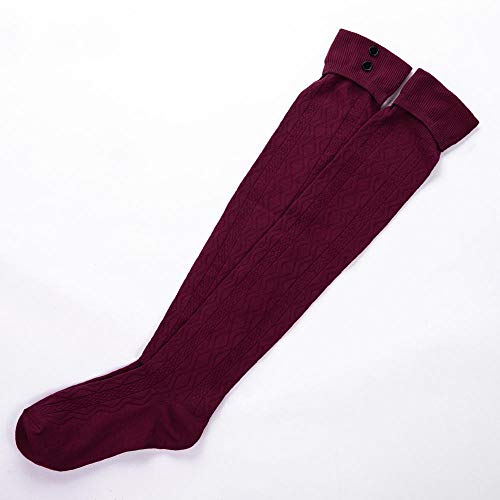 VJGOAL Calcetines de Oro Un tamaño para Mujeres Red Wine One Size