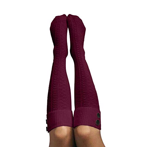 VJGOAL Calcetines de Oro Un tamaño para Mujeres Red Wine One Size