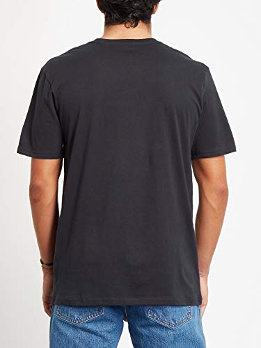 Volcom New Euro BSC SS Camiseta de Manga Corta, Hombre, Black, S