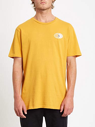 Volcom Vorbit Ltw SS Camiseta de Manga Corta, Hombre, Inca Gold, L