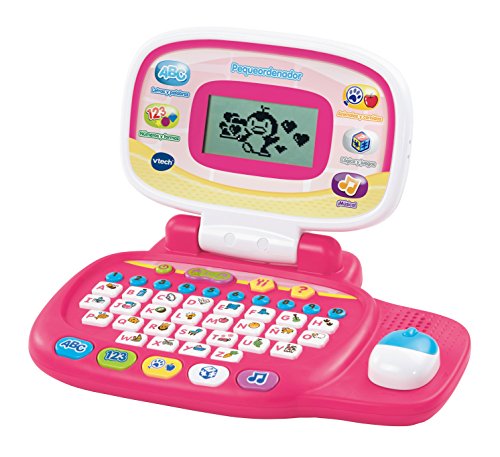 Vtech- Pequeordenador Juego Interactivo para Niños, Color rosa, única (80-155457)