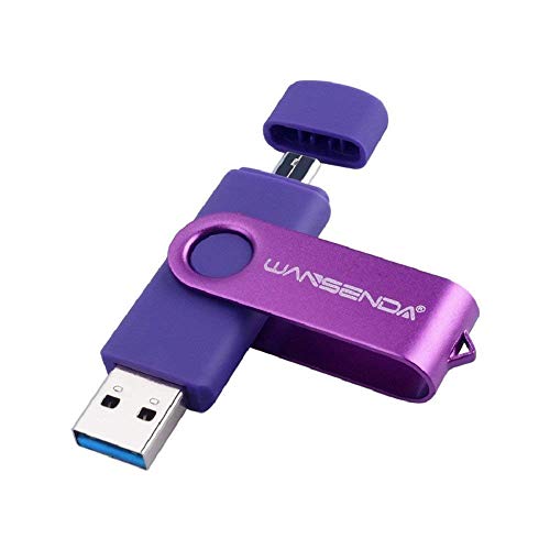 WANSENDA Memoria USB 3.0 Pendrive Flash Drive Dual Drive OTG Memoria Stick 256GB 128GB 64GB 32GB 16GB Pen Drive Almacenamiento Externo para Dispositivos Android/PC/Tablet